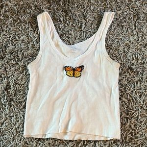 brandy melville butterfly tank